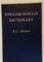 English-Somali Dictionary.