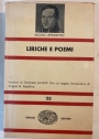 Liriche e Poemi. Versioni di Tommaso Landolfi. Con un saggio introduttivo di Angelo Ripellino.