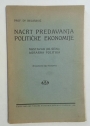 Nacrt Predavanja Politicke Ekonomije. Nastavak (III. Sem.): Agrarna Politika.