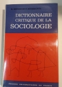 Dictionnaire Critique de la Sociologie.