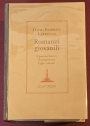 Romanzi Giovanili.
