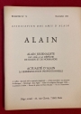 Alain. Bulletin No 72, Novembre 1991. Alain Journaliste; Actualité d'Alain (1907 - 1908); La Representation Proportionelle.