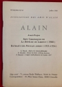 Alain. Bulletin No 85, Juillet 1998. Sept Chroniques de La Depeche de Lorient; Extraits des Feuilles Libres.