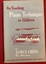On Teaching Piano Technique to Children.