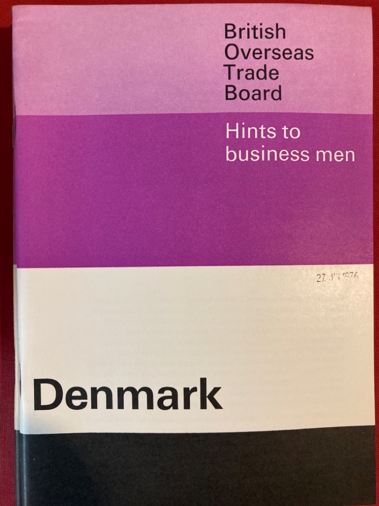Hints to Business Men: Denmark.