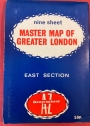 Nine Sheet Master Map of Greater London: East Section.