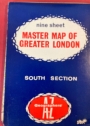 Nine Sheet Master Map of Greater London: South Section.