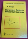 Elementary Topics in Differential Geometry.