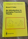 An Introduction to Complex Function Theory.