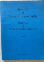 Journal of Ancient Topography. Rivista di Topografia Antica. Volume 1, 1991.