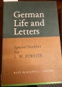 German Life and Letters. Special Number for Leonard Forster.