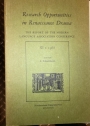 Research Opportunities in Renaissance Drama. Volume 11, 1968.