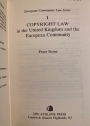 Copyright Law in the United Kingdom and the European Community.